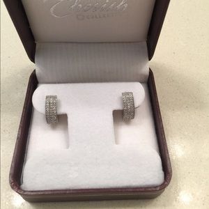 Diamond Pave Cuff Earrings